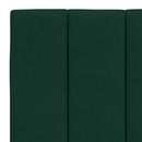 sengeramme med LED uden madras Hanko 120x200 cm velour mørkegrøn
