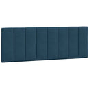 sengeramme med LED uden madras Hanko 140x190 cm velour blå