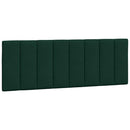 sengeramme med LED uden madras Hanko 140x200 cm velour mørkegrøn