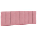 sengeramme med LED uden madras Hanko 140x200 cm velour pink