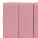 sengeramme med LED uden madras Hanko 140x200 cm velour pink
