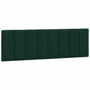 sengeramme med LED uden madras Hanko 160x200 cm velour mørkegrøn