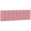 sengeramme med LED uden madras Hanko 160x200 cm velour pink