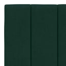 sengeramme med LED uden madras Hanko 180x200 cm velour mørkegrøn
