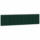 sengeramme med LED uden madras Hanko 200x200 cm velour mørkegrøn