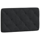 sengeramme med LED uden madras 80x200 cm velour sort