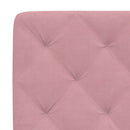 sengeramme med LED uden madras 80x200 cm velour pink