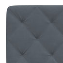 sengeramme med LED uden madras 90x200 cm velour mørkegrå