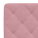 sengeramme med LED uden madras 100x200 cm velour pink