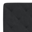 sengeramme med LED uden madras 120x200 cm velour sort