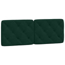 sengeramme med LED uden madras 120x200 cm velour mørkegrøn