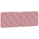 sengeramme med LED uden madras 140x190 cm velour pink
