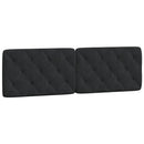 sengeramme med LED uden madras 160x200 cm velour sort