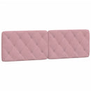 sengeramme med LED uden madras 160x200 cm velour pink