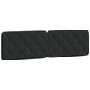 sengeramme med LED uden madras 180x200 cm velour sort