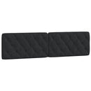 sengeramme med LED uden madras 200x200 cm velour sort