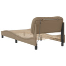 sengeramme med LED uden madras Hvar 80x200 cm cappuccinofarvet