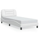 sengeramme med LED uden madras Hvar 90x190 cm hvid