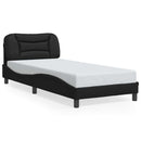 sengeramme med LED uden madras Hvar 90x200 cm sort
