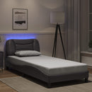 sengeramme med LED uden madras Hvar 90x200 cm grå