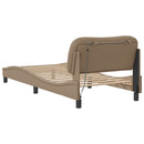 sengeramme med LED uden madras Hvar 90x200 cm cappuccinofarvet