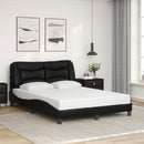 sengeramme med LED uden madras Hvar 120x200 cm sort