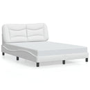sengeramme med LED uden madras Hvar 120x200 cm hvid