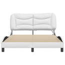 sengeramme med LED uden madras Hvar 120x200 cm hvid
