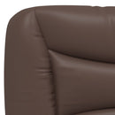 sengeramme med LED uden madras Hvar 120x200 cm brun