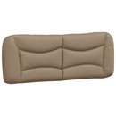 sengeramme med LED uden madras Hvar 120x200 cm cappuccinofarvet