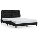 sengeramme med LED uden madras Hvar 140x190 cm sort