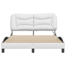 sengeramme med LED uden madras Hvar 140x190 cm hvid