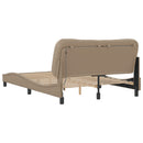 sengeramme med LED uden madras Hvar 140x200 cm cappuccinofarvet