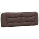 sengeramme med LED uden madras Hvar 160x200 cm brun