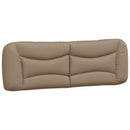 sengeramme med LED uden madras Hvar 160x200 cm cappuccinofarvet