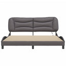 sengeramme med LED uden madras Hvar 180x200 cm sort