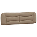 sengeramme med LED uden madras Hvar 180x200 cm cappuccinofarvet