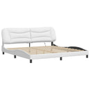 sengeramme med LED uden madras Hvar 200x200 cm hvid