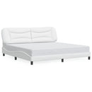sengeramme med LED uden madras Hvar 200x200 cm hvid