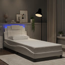 sengeramme Viana med LED uden madras 80x200 cm hvid