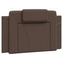 sengeramme Viana med LED uden madras 80x200 cm brun