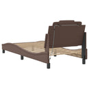 sengeramme Viana med LED uden madras 80x200 cm brun