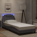 sengeramme Viana med LED uden madras 80x200 cm grå