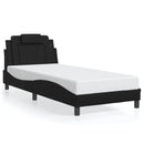 sengeramme Viana med LED uden madras 90x190 cm sort