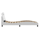 sengeramme Viana med LED uden madras 90x190 cm hvid