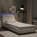 sengeramme Viana med LED uden madras 90x190 cm hvid