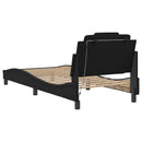 sengeramme Viana med LED uden madras 90x200 cm sort
