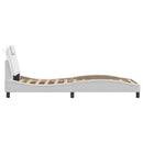 sengeramme Viana med LED uden madras 90x200 cm hvid
