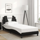 sengeramme Viana med LED uden madras 90x200 cm sort og hvid