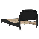 sengeramme Viana med LED uden madras 100x200 cm sort
